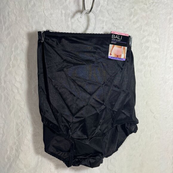 Bali Womens Skimp Skamp Brief Underwear 3XL/10 Black Seamless Stretch New - Picture 1 of 5